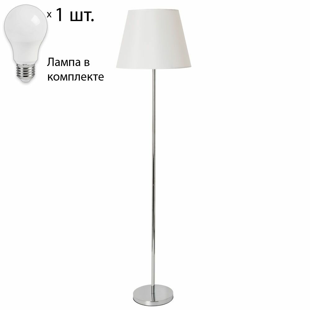 Торшер с лампочкой Arte Lamp Elba A2581PN-1CCLamps