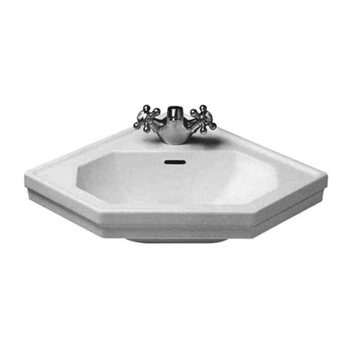 Duravit 1930 Раковина с перел. и 1 отв. под смес, 59х45хh19,5 см, цвет белый 0793420000