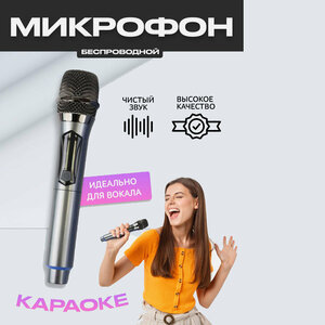 Беспроводной микрофон для караоке - профессиональный динамический микрофон