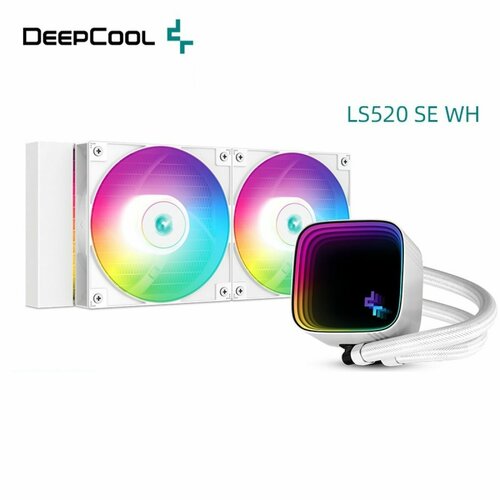 система жидкостного охлаждения deepcool ls520 se argb белая Жидкостный кулер премиум-класса DeepCool LS520 SE WH