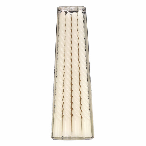 Свечи стержень набор 4 штуки 25 см белые 398₽