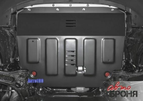Защита картера двигателя FAW Besturnx40 крепеж в комплекте сталь 1.8 мм черный АвтоБроня автоброня 111.08010.1
