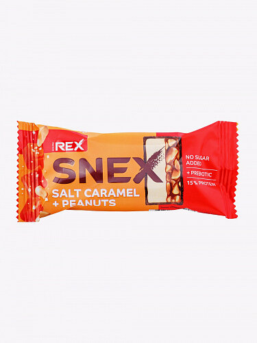 ProteinRex, Батончик многослойный протеиновый Snex "Солёная карамель" в какао-глазури, 2 штуки