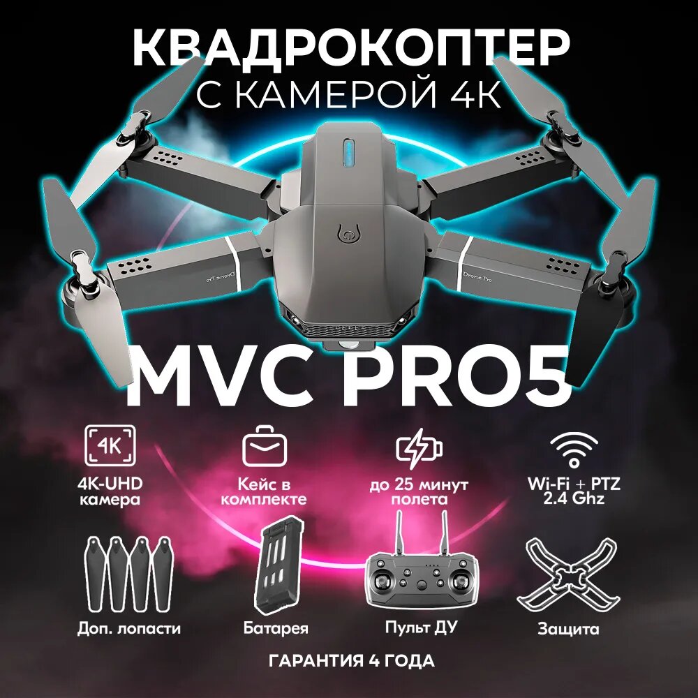 фото Квадрокоптер с камерой / Дрон на радиоуправлении / Для детей и взрослых