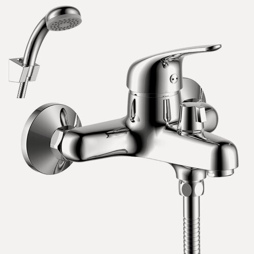 Изображение товара Смеситель для ванны Rossinka Y40-30 коороткий излив, латунь, хром