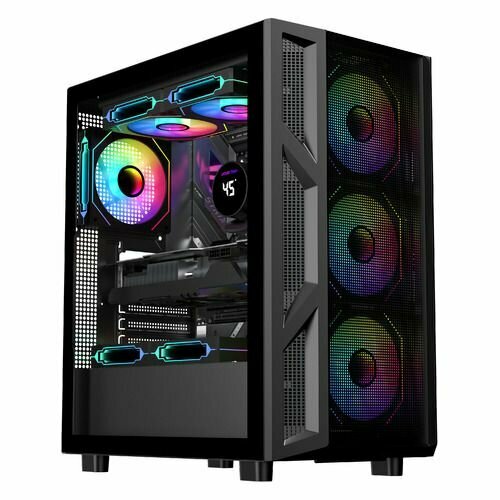 Корпус ATX GMNG GG-CC102, Midi-Tower, без БП, черный