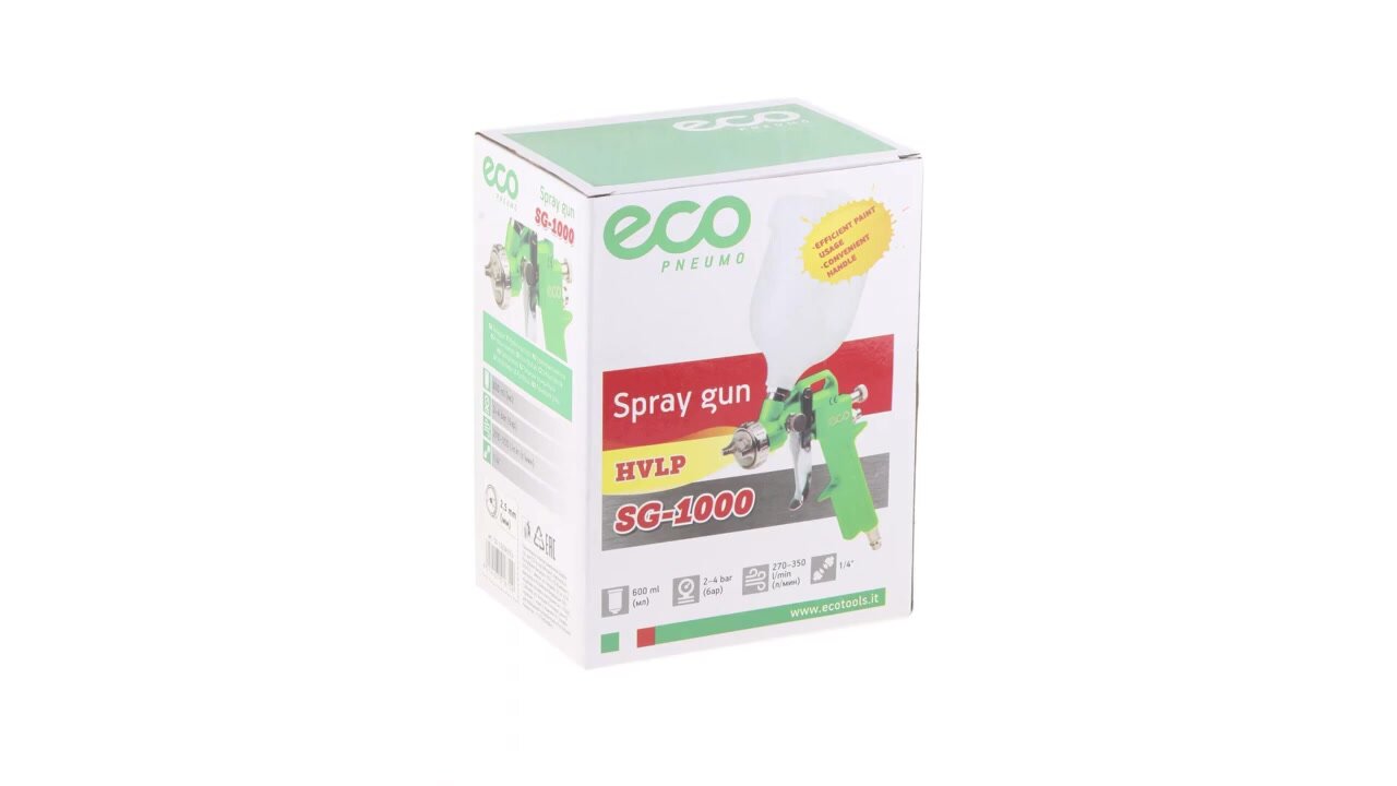 Краскопульт пневматический ECO SG - 1000 600 мл (SG-1000H15U) — фото 1