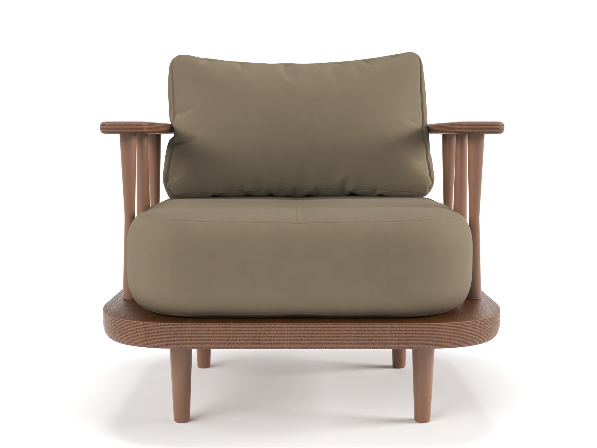 Кресло Soft Element Ламе, массив дерева, латте, садовое на дачу, для кафе, в зону ожидания