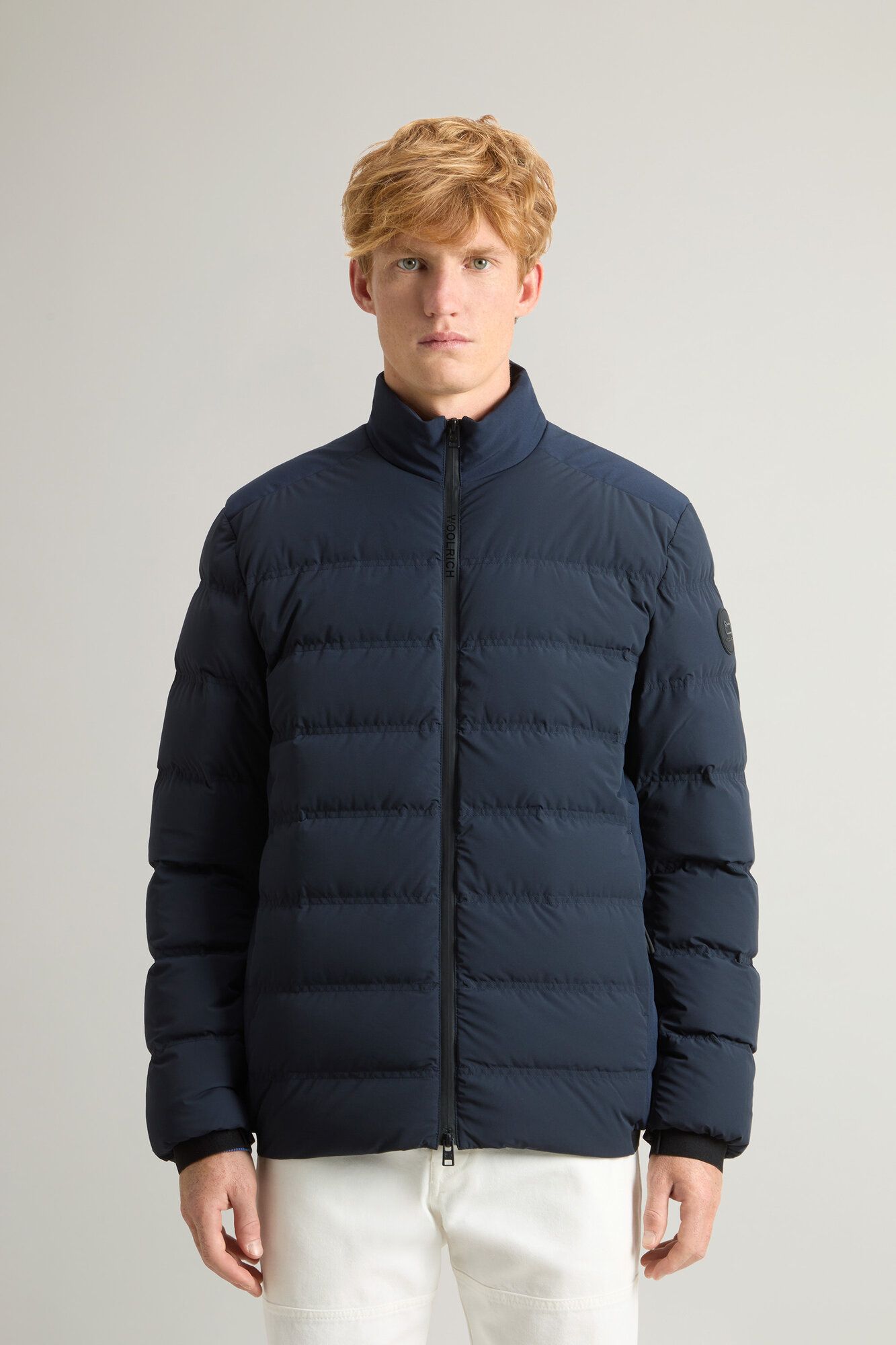 Пуховик Woolrich, размер L, синий