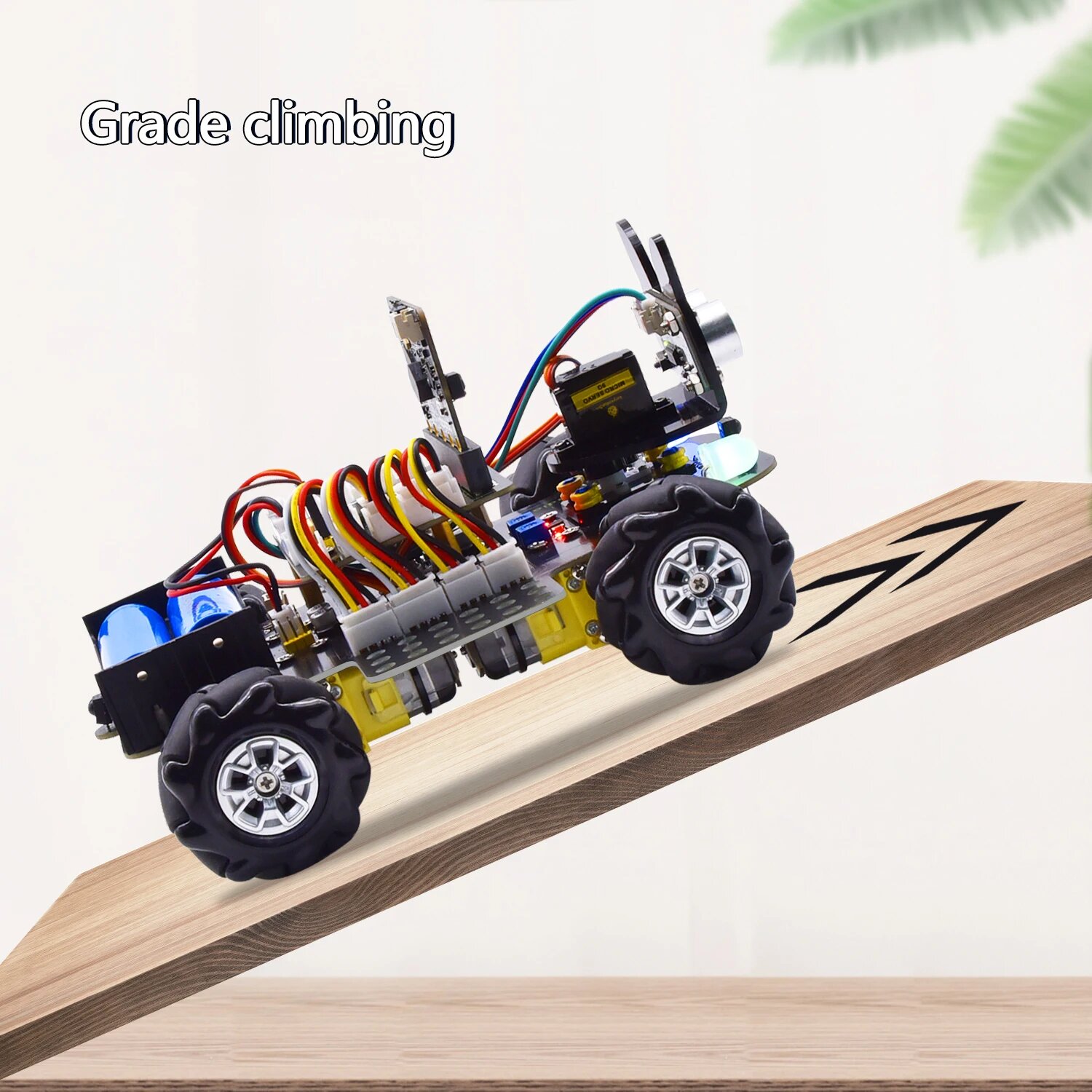 Keyestudio Micro: Bit V2 4WD Mecanum колесо робот-автомобиль комплект для Microbit STEM игрушки Makecode и Python программирование DIY стартовый комплект, No microbit board — фото 1