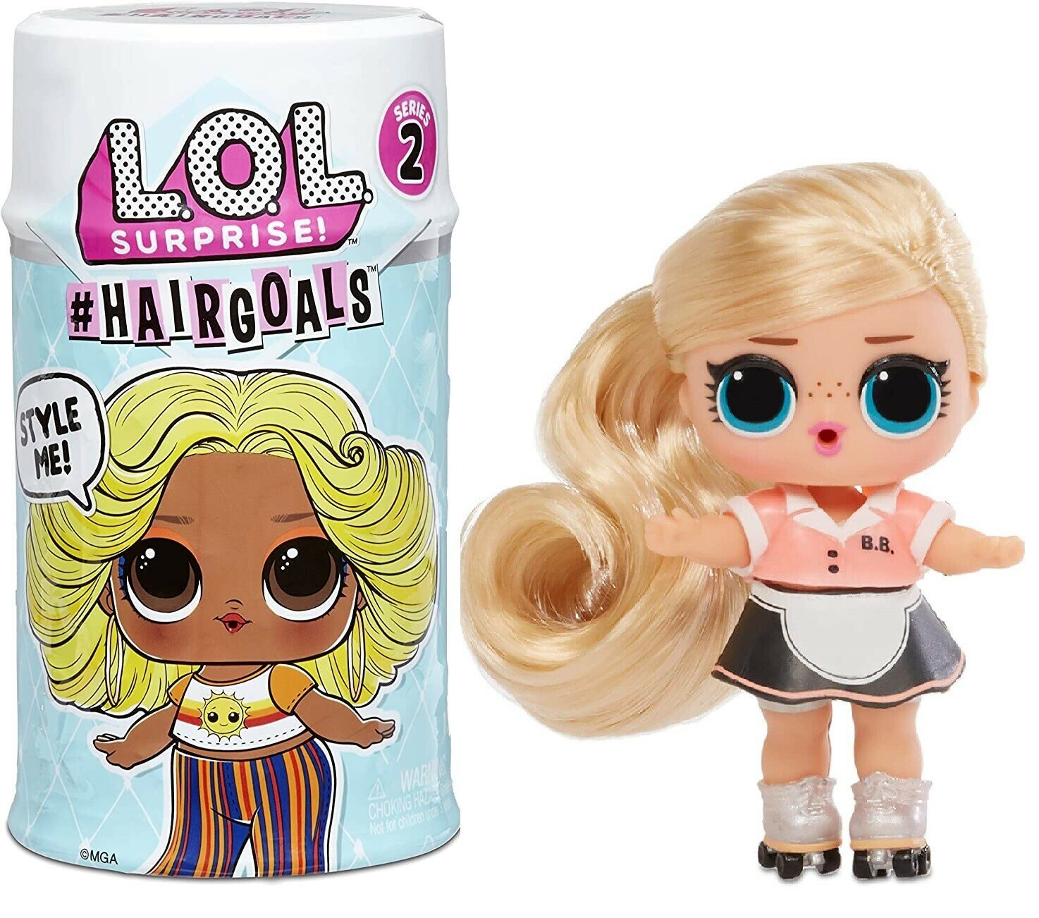 L.O.L. Surprise! Кукла LOL Hairgoals series 2.0. Кукла ЛОЛ Сюрприз Хейргоалс 2.0 с настоящими волосами