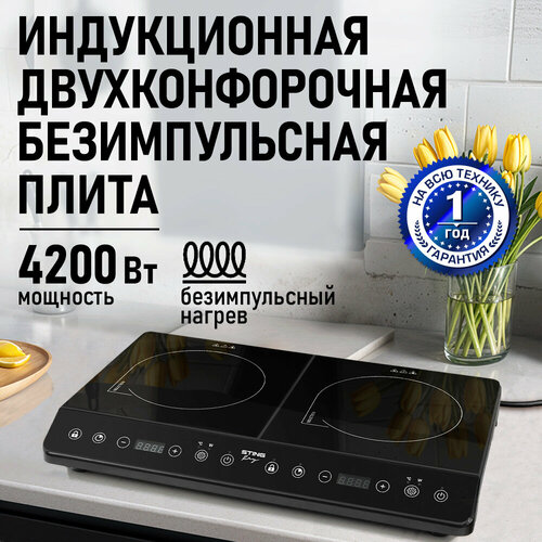 Плита индукционная электрическая STINGRAY ST-HP3522A безимпульсная черный