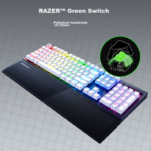 Механическая клавиатура Razer Black Widow V3 Roblox лимитированная серия Green Axis Gaming для киберспорта RGB 13318₽