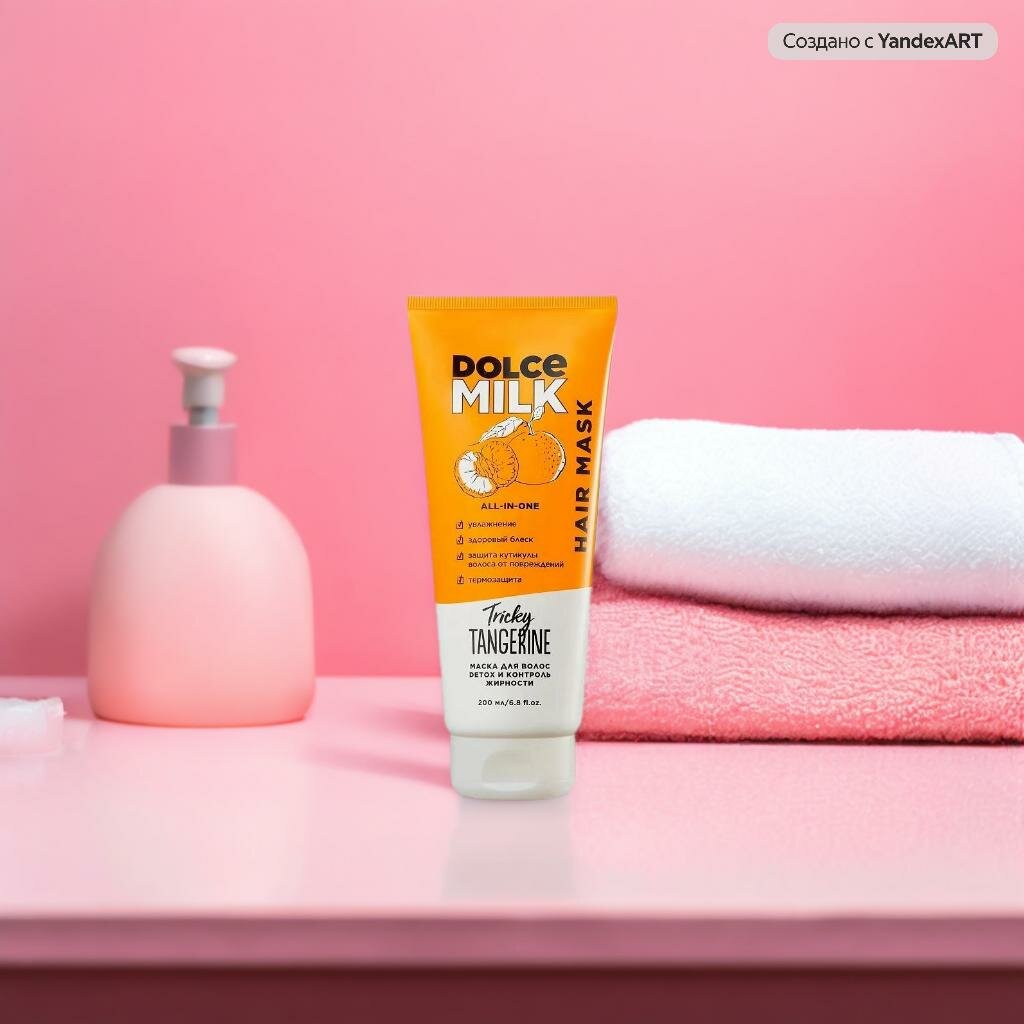 DOLCE MILK Маска для волос Detox и контроль жирности «Заводной мандарин», 200 мл