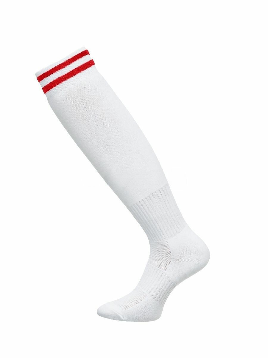 Гетры футбольные POV TRIC Футбол, размер 39-42, белый — фото 1