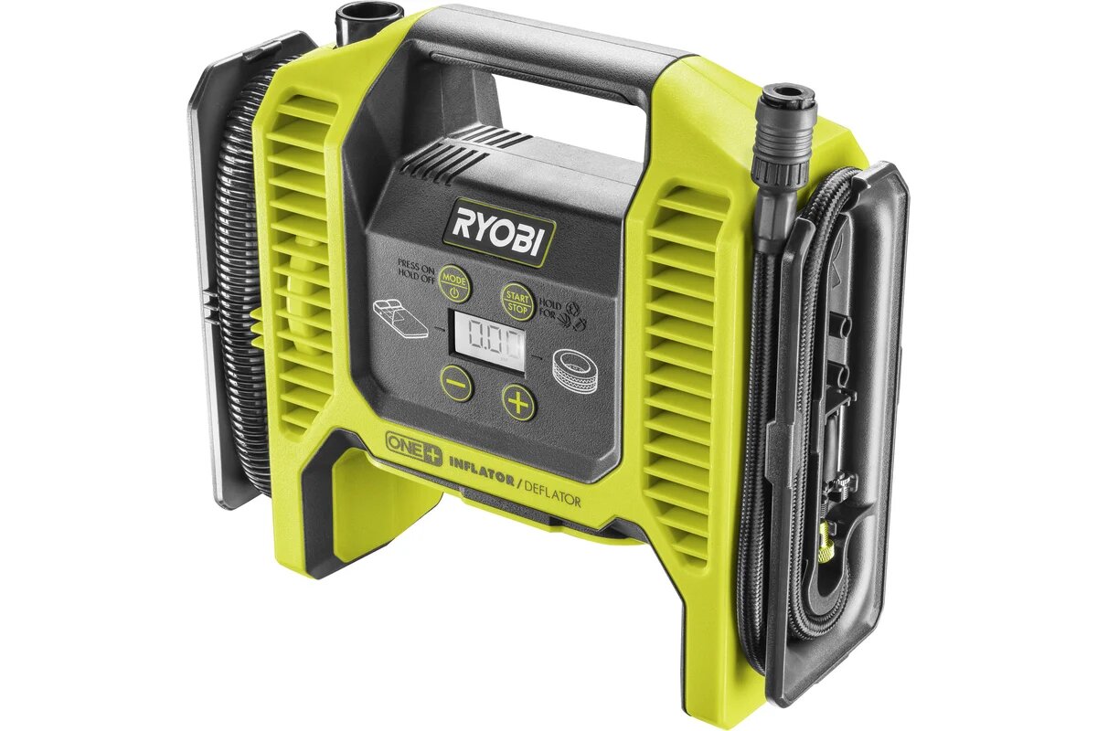 Компрессор Ryobi ONE+ питание от аккумулятора цифровое измерение давления длина шланга 03 м