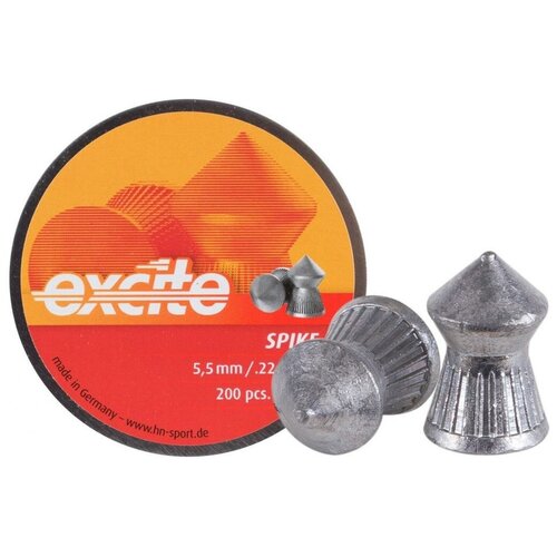 Пули пневматические H&N Excite Spike калибр 5,5 мм, 1,2 г, 200шт/уп,