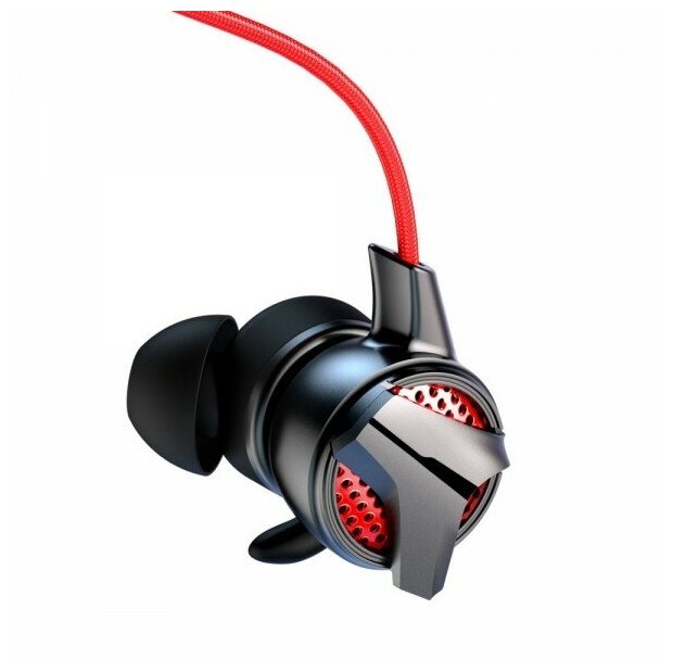 Наушники Baseus GAMO Type-C/AUX Wired Earphone C15, двойной микрофон, Красный, NGC15-91