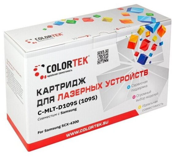Картридж лазерный Colortek MLT-D109S (109S) для принтеров Samsung