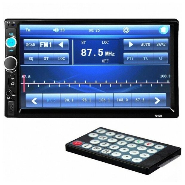 Стерео автомагнитола 2DIN XPX 7010B 7" дюймов (Android / Bluetooth) / Магнитола 7010b с пультом