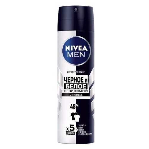 NIVEA MEN Део-спрей Невидимый для черного и белого 150мл