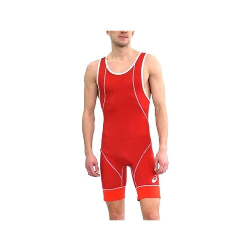 Трико ASICS Wrestling Suit, размер 4XL, красный костюм asics padded match suit m мужчины 2031c503 020 l