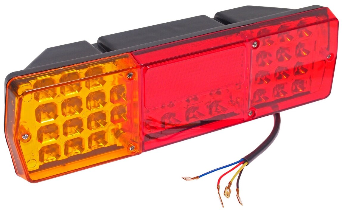 фото Фонарь задний КАМАЗ, МАЗ левый (24V, светодиод, с кабелем) автоторг AT18392