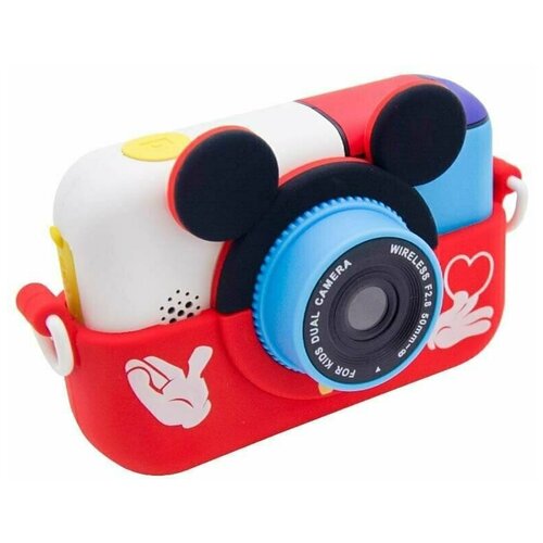 Детский фотоаппарат Mickey Mouse (красный) детский цифровой фотоаппарат children s fun camera mickey mouse с селфи камерой 28 мп