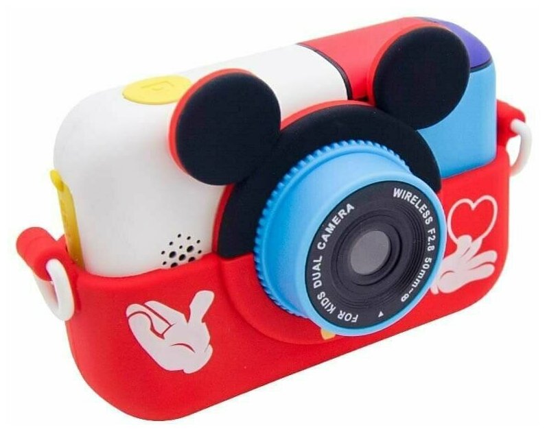 Детский фотоаппарат Mickey Mouse (красный)