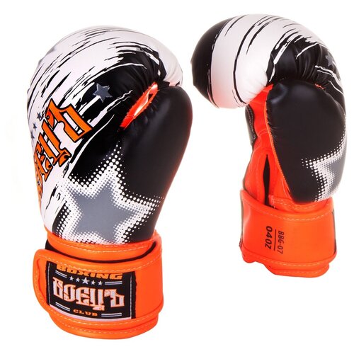 Боксерские перчатки БоецЪ BBG-07 Orange 4 oz боксерские перчатки боецъ bbg 07 оранжевые размер 2 oz