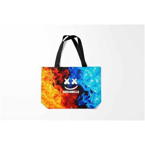 фото Сумка-шоппер / 46х35 см / разная музыка / marshmello fire burnettie