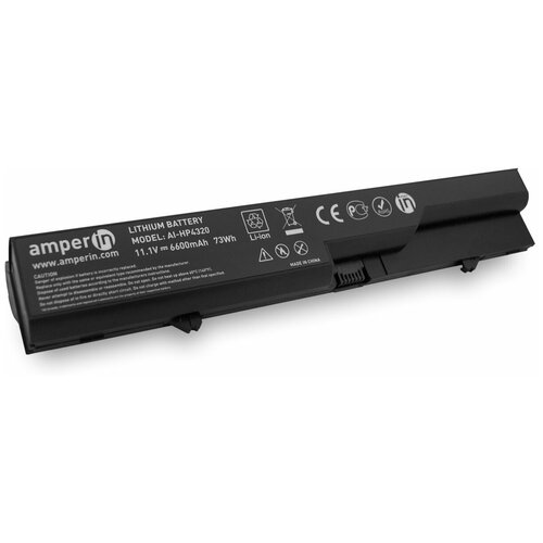 Аккумуляторная батарея Amperin для ноутбука HP ProBook 4320S 11.1V 6600mAh (73Wh) AI-HP4320H