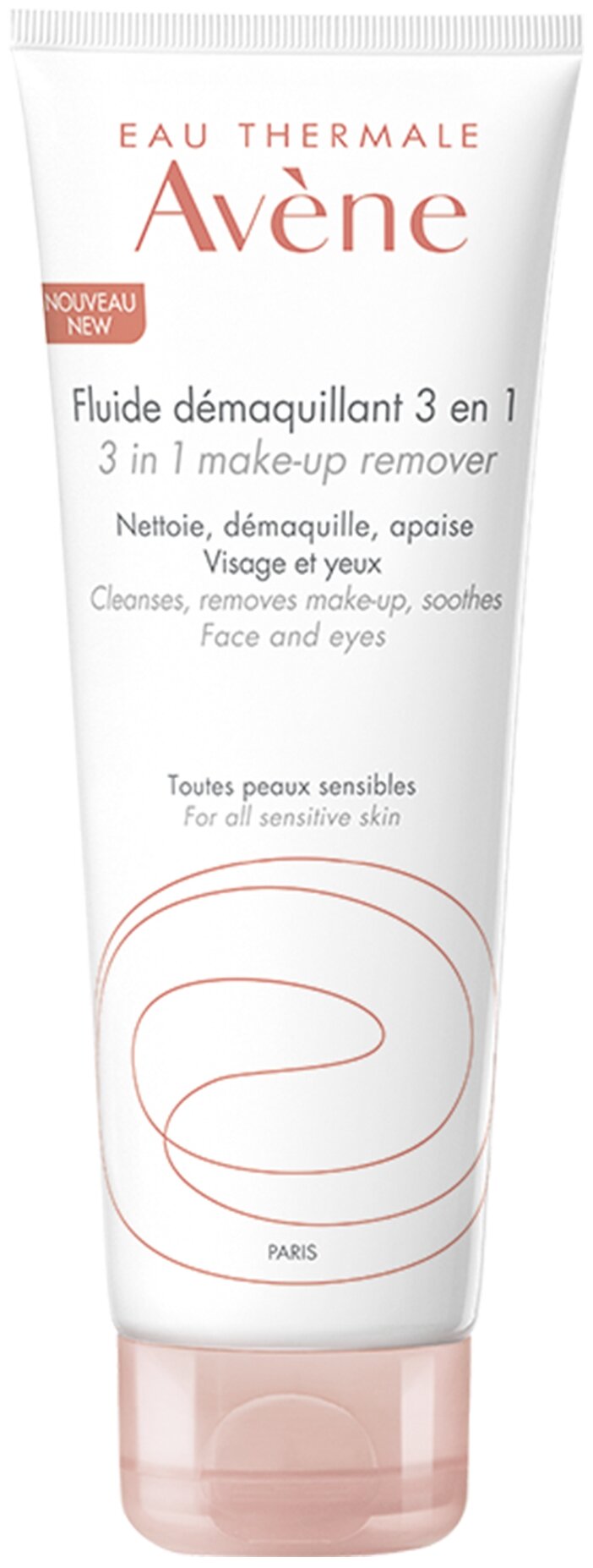 AVENE Флюид для снятия макияжа 3 в 1 200 мл