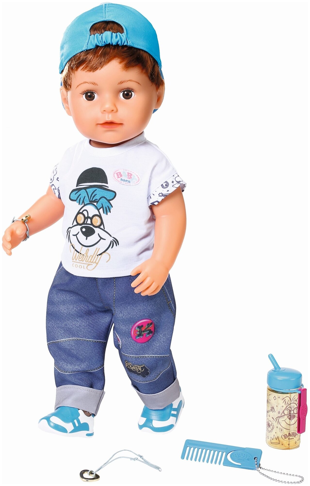 Интерактивная кукла Zapf Creation Baby Born Модный братик 43 см 826-911