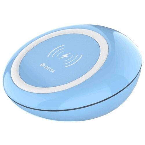 Devia Беспроводное зарядное устройство Fast Wireless Charger (blue) беспроводное зарядное устройство qumo poweraid qi iwatch wireless portable charger charger 0043