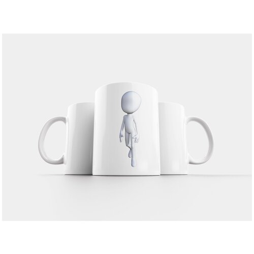 фото Кружка "персонаж, 3d человек, концептуальный" 320 мл lotsprints