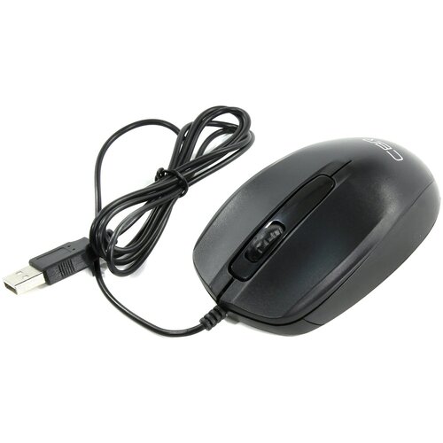 Мышь CBR CM 117 Black оптикаофисн 1200dpi провод 115 м USB 43600₽