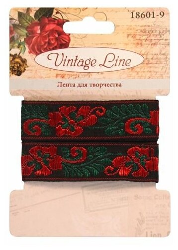 18601-9 Лента декоративная 13 мм x 1 м Vintage Line