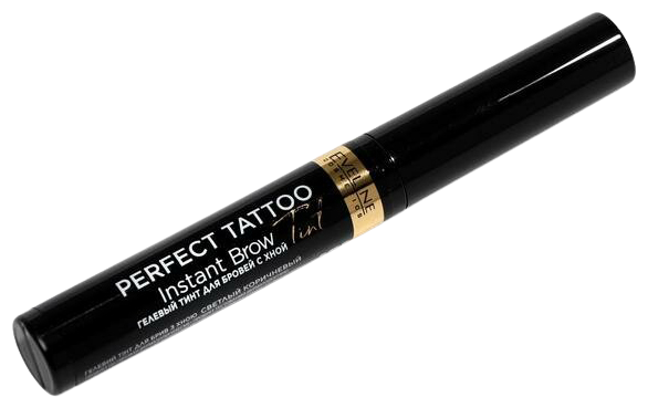 Гелевый тинт для бровей с хной, Eveline Cosmetics, Perfect Tatoo, коричневый, 6 мл