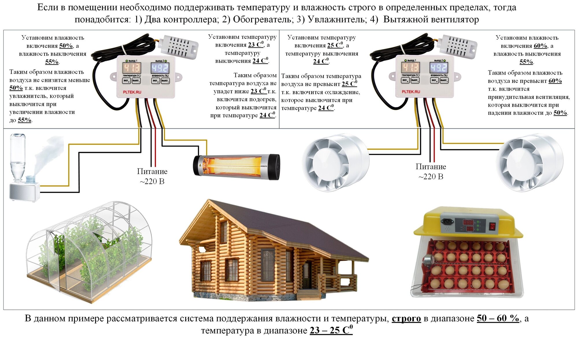 Контроллер температуры и влажности серый - фотография № 6