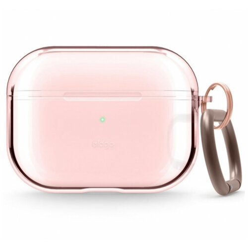 Чехол Elago Чехол с карабином Elago Clear Hang case для AirPods Pro, розовый