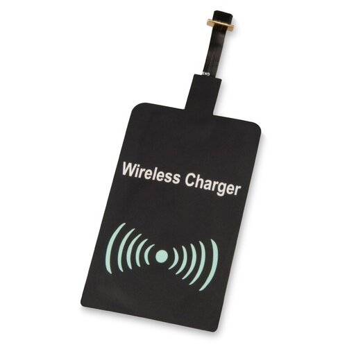 Приёмник Qi для беспроводной зарядки телефона, Micro USB, цвет черный