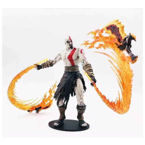 Фигурка Кратоса с Огненными клинками Афины - Kratos Flame Blades in Athena фигурка кратос с головой медузы горгона kratos medusa head