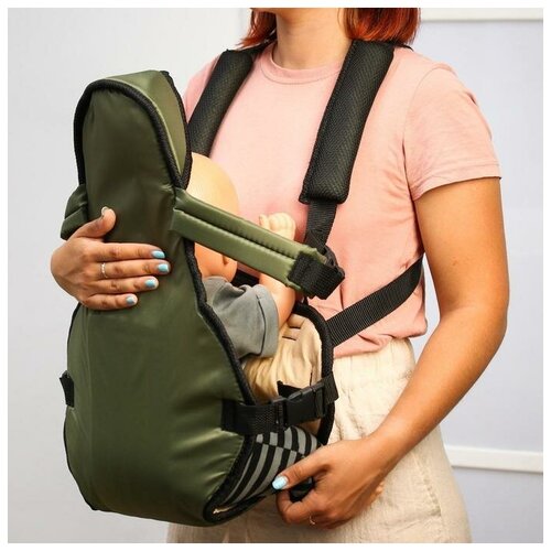 Рюкзак кенгуру Сидим и лежим цвет зеленый 1392₽