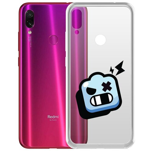 фото Чехол-накладка clear case brawl stars-роборубка для xiaomi redmi note 7 krutoff group