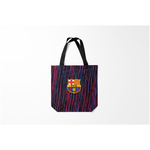 фото Сумка-шоппер / 40х40 см / футбол / barcelona fc barcelona. burnettie
