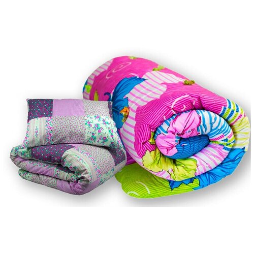 Комплект Матрас+Одеяло+Подушка набор спальный матрас одеяло подушка 50х70 кпб с наволочкой 1 шт