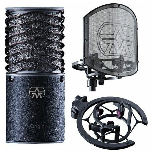 Aston Microphones Origin Black Bundle студийный микрофон с держателем и поп-фильтром черный корпус 3283900₽
