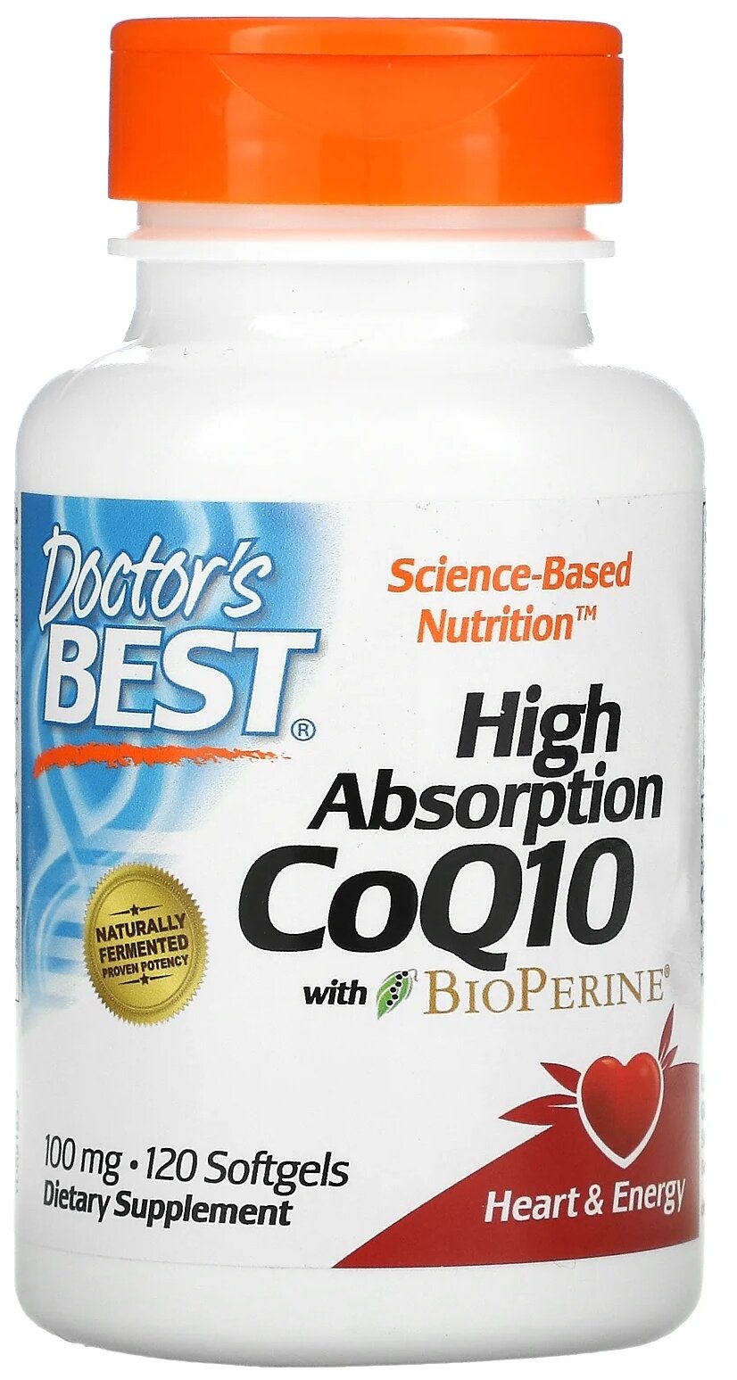 High Absorption Co Q10 with BioPerine капс., 100 мг, 120 г, 120 шт.