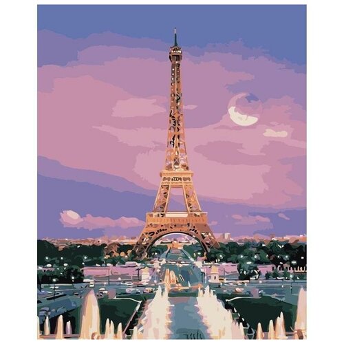 Картина по номерам «Вид на Эйфелеву башню», MG3205 / 40х50 см / ТМ Цветной / Холст на подрамнике / Премиум набор картина по номерам вид из окна на эйфелеву башню 40x50 см